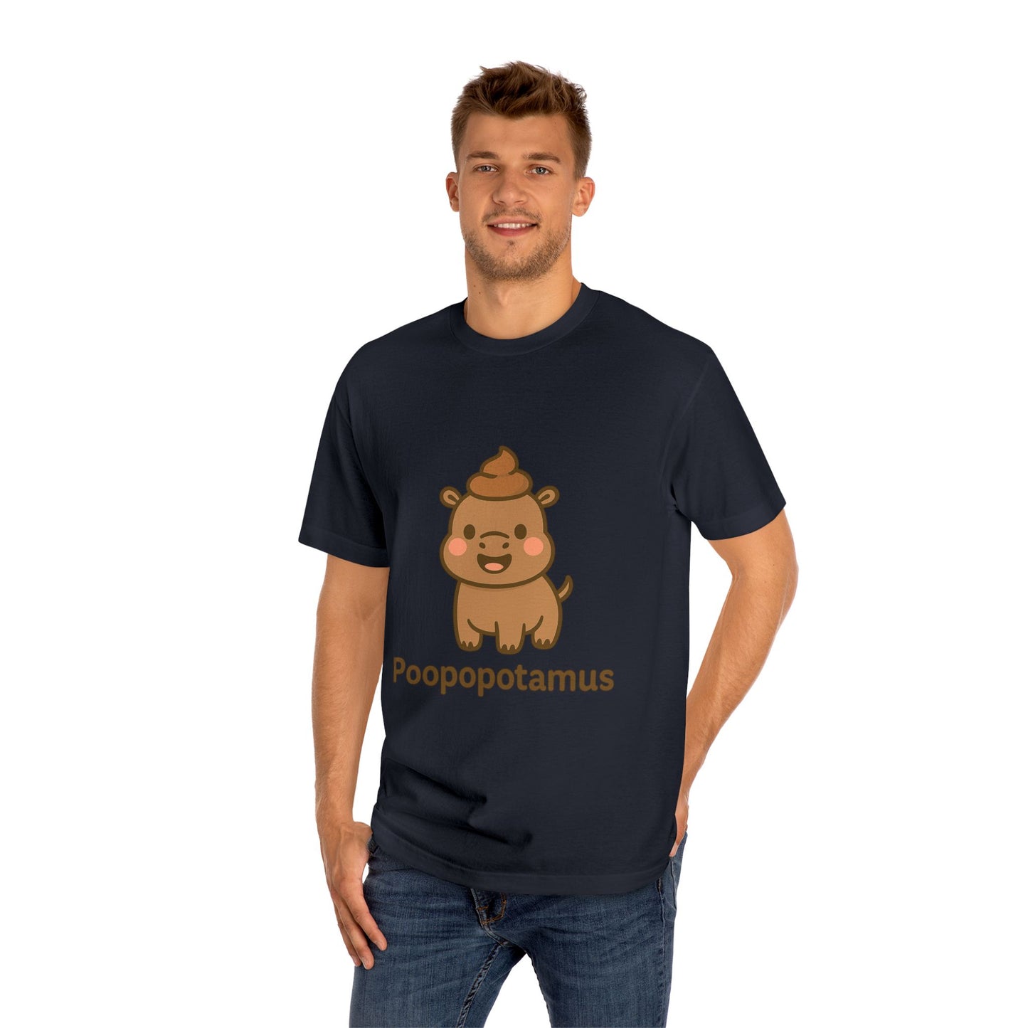 Funny Hippo T-Shirt β Poopopotamus Graphic Tee | Cute Animal Humor Gift POOPOPOTAMUS Tee