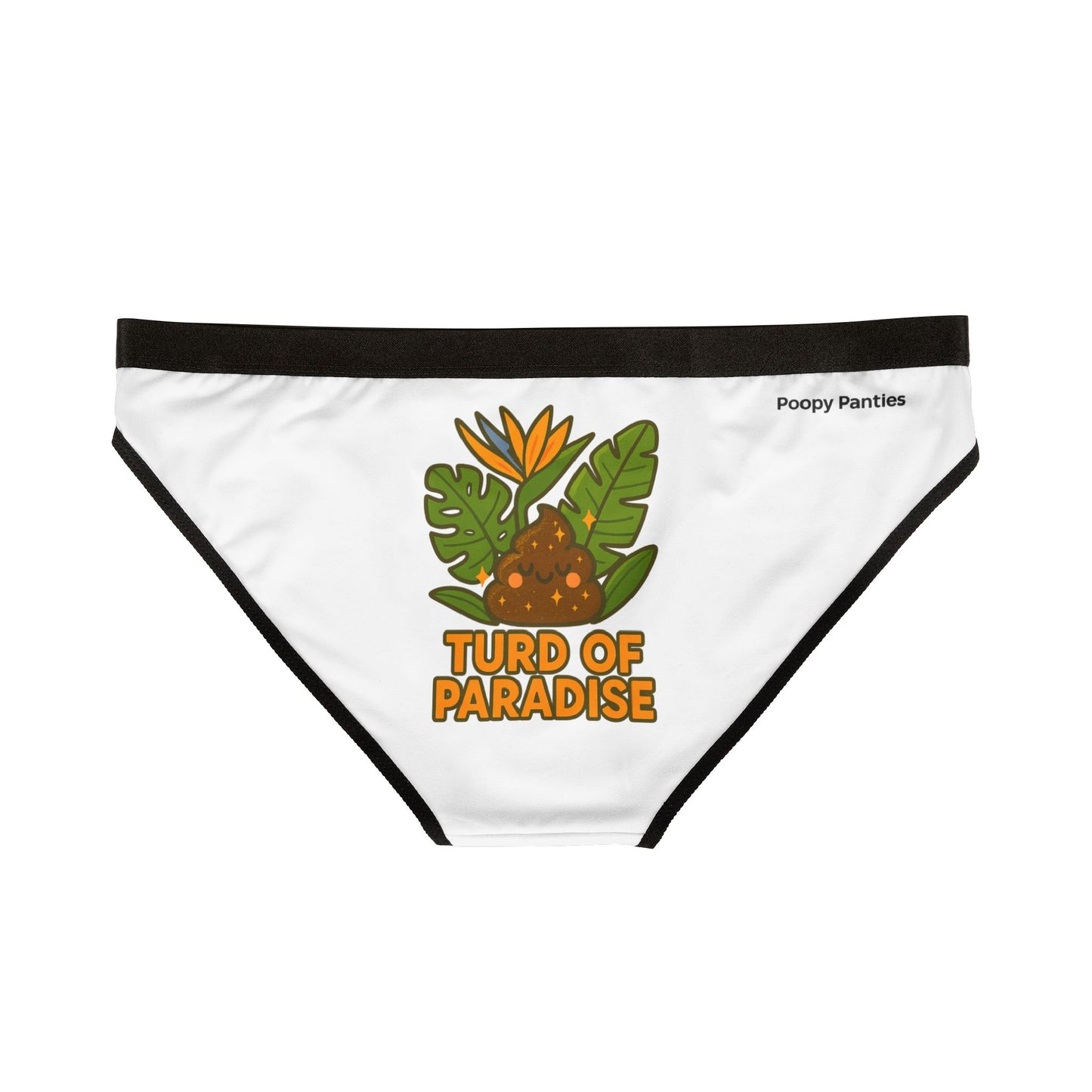 Funny Women's Underwear, TURD OF PARADISE, Fun Cheeky Briefs, Gift for Her, Quirky Loungewear, Unique Underwear, Playful Everyday Wear