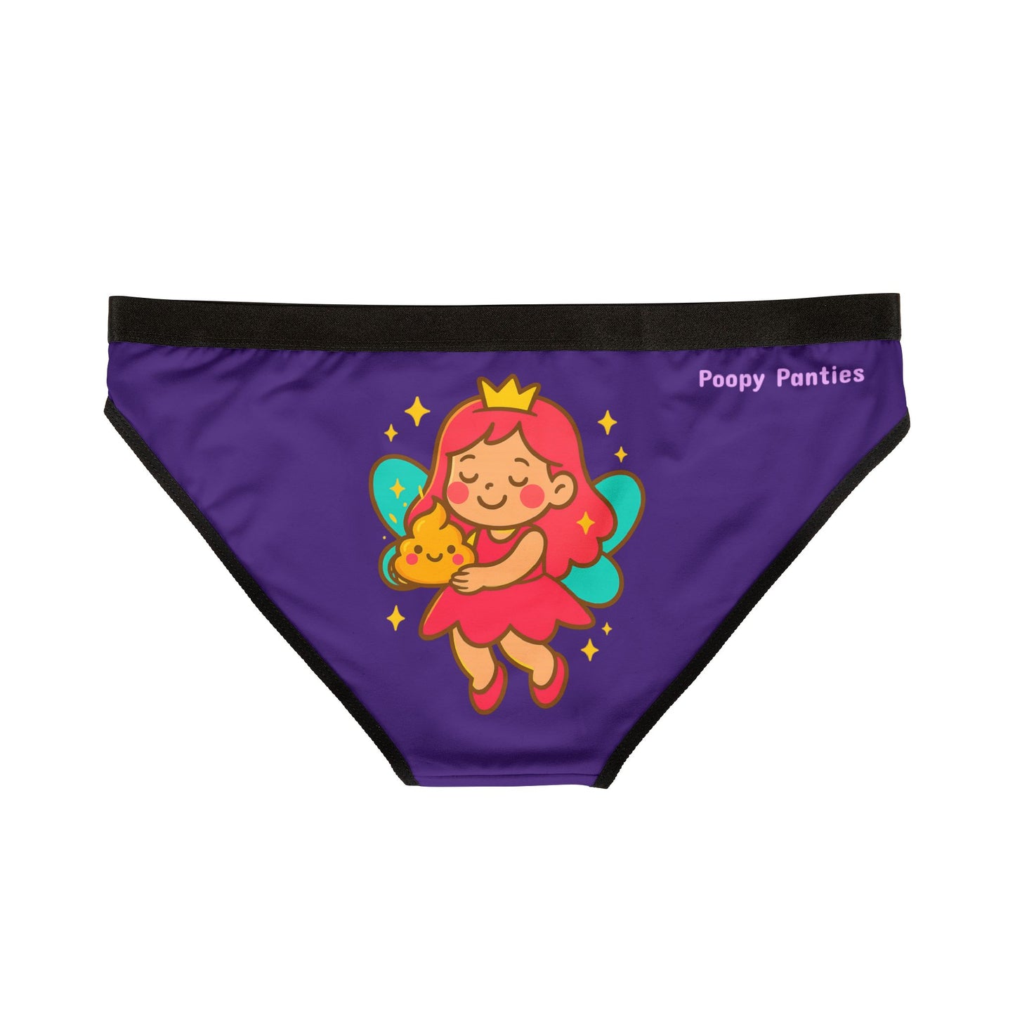 Funny Women's Underwear, magical novelty gift for her, gut health goddess POOP FAIRY Panties