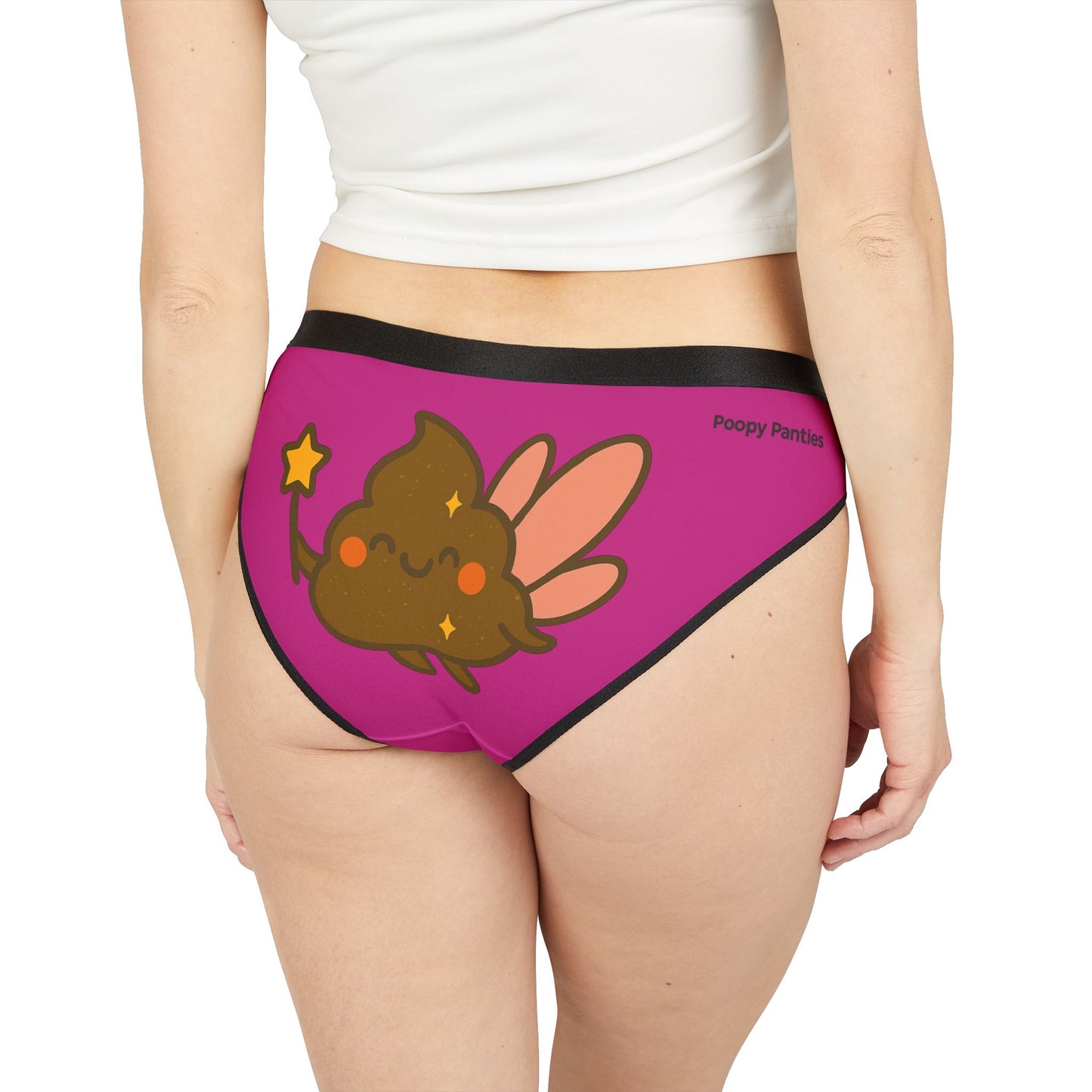Funny Women's Underwear, Poop Fairy Cute Pink Panties for Gut Health Goddesses, Novelty Gifts, Playful Undergarments, Gut health, Pajama Party Essentials