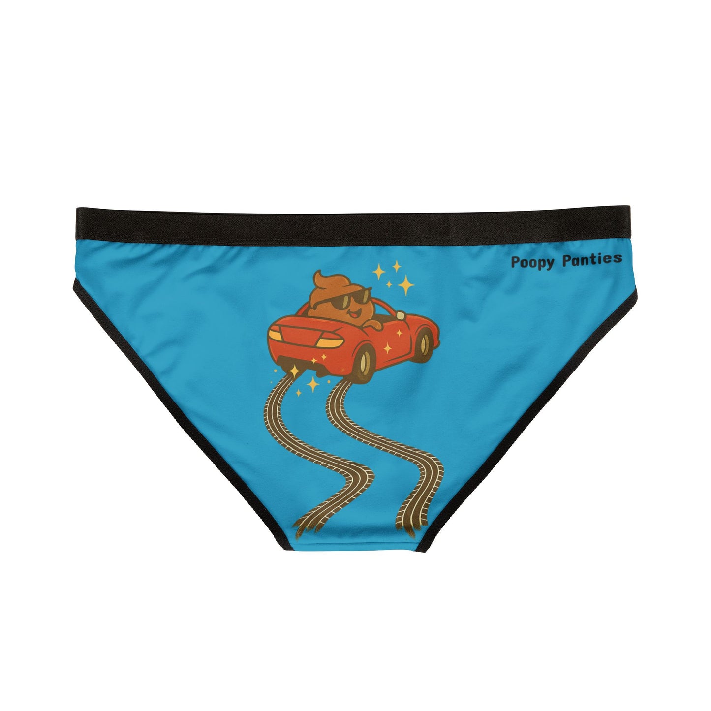 Funny Women’s Underwear – Skidmarks Panties | Gag Gift for Her in Turquoise SKIDMARK Skivvies
