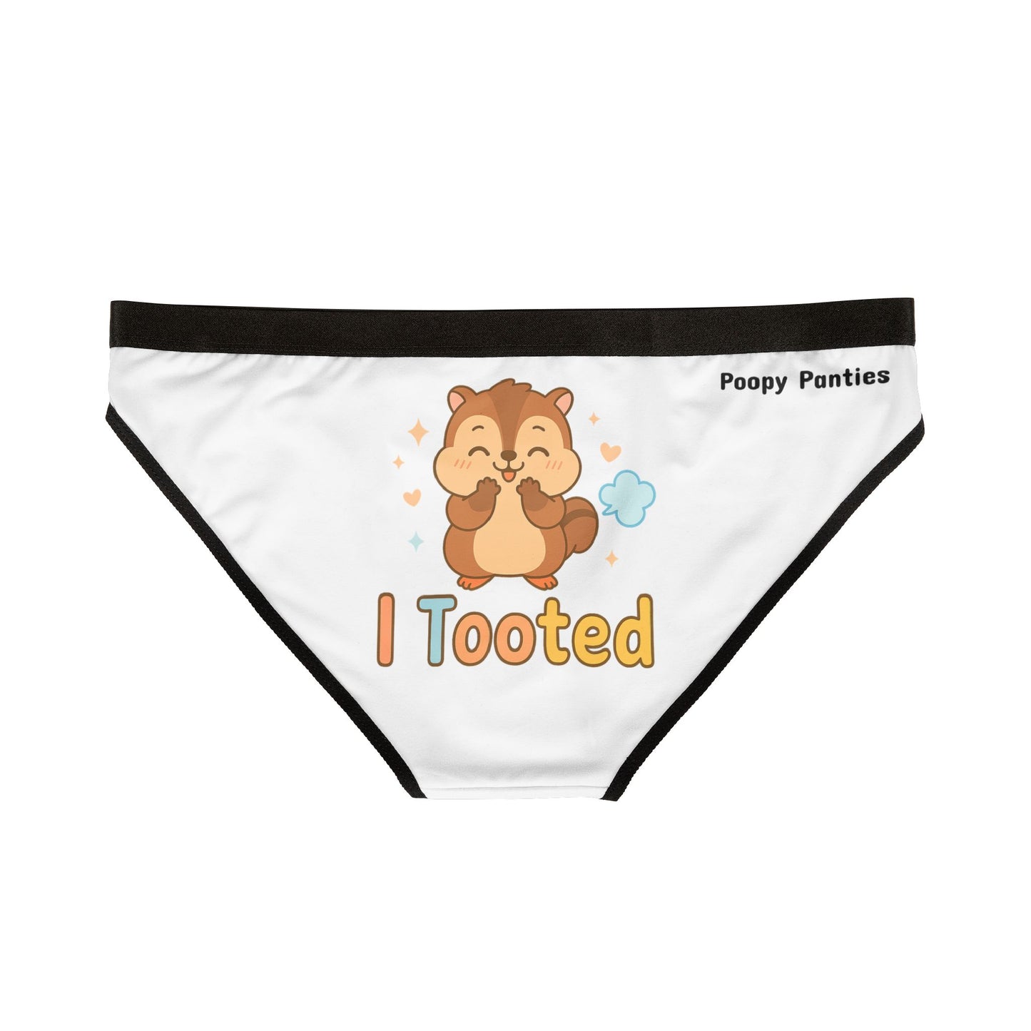 Funny Animal Underwear – Farting Chipmunk Panties for Women | TOOTING CHIPMUNK Panties