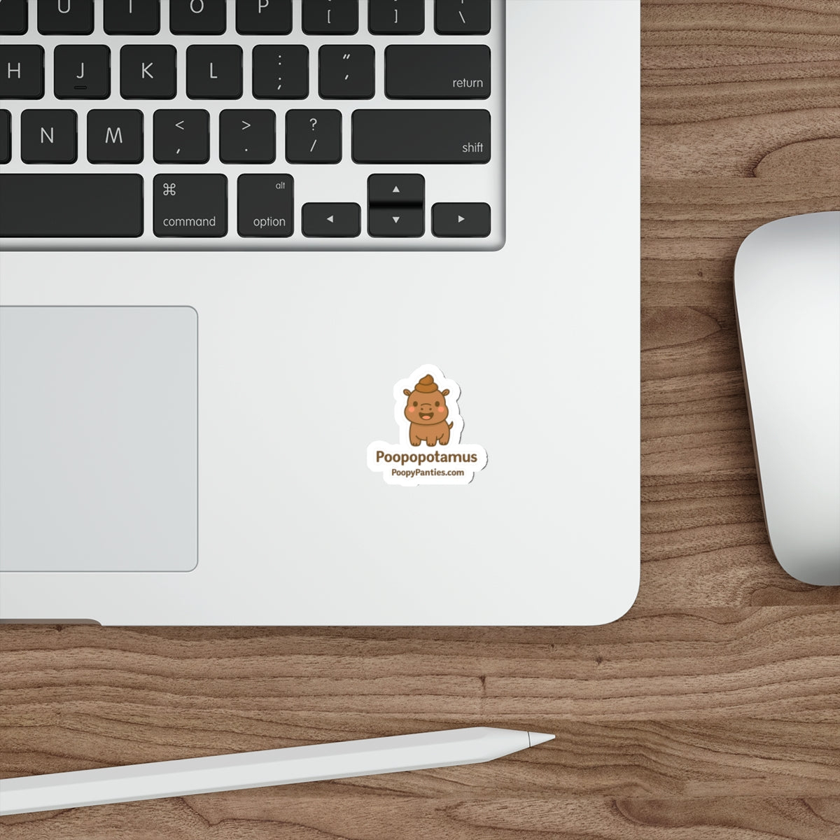 Funny Hippopotamus Sticker β Poopopotamus Die Cut Vinyl Decal, ICONIC