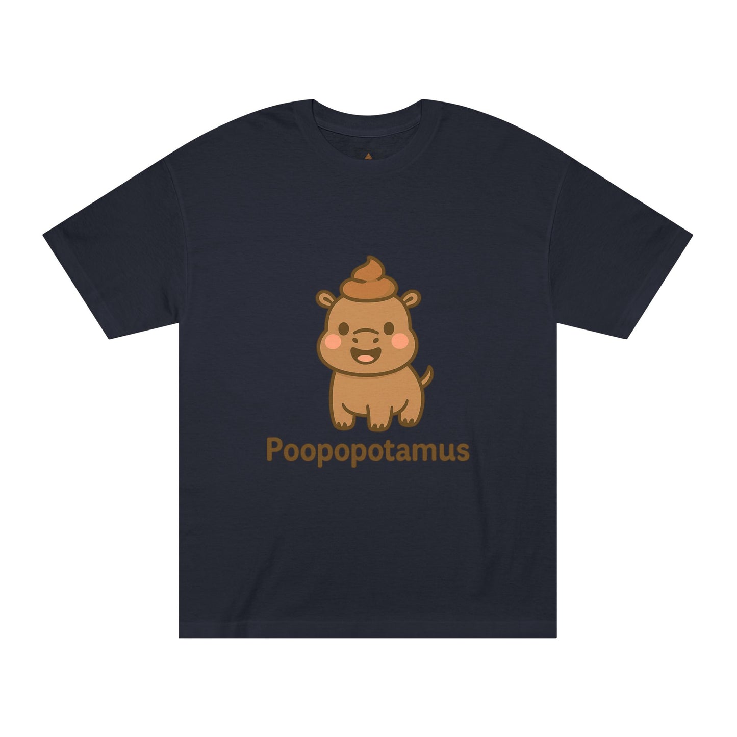 Funny Hippo T-Shirt – Poopopotamus Graphic Tee | Cute Animal Humor Gift POOPOPOTAMUS Tee