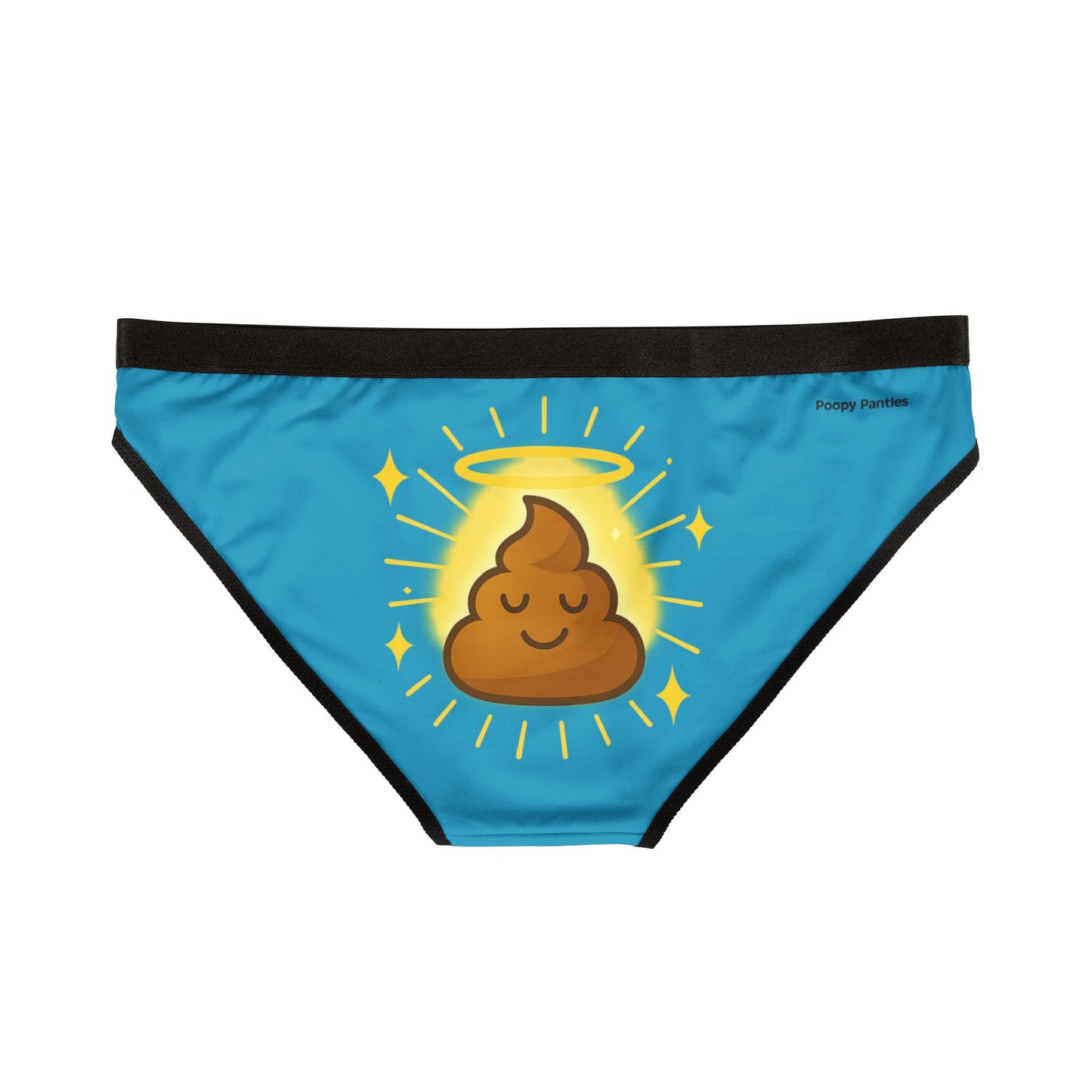 Women's Silly Underwear: Sacred Poop Panties in Turquoise – Collector’s No. 032| Funny Spiritual Underwear for Gut Health & Shadow Work