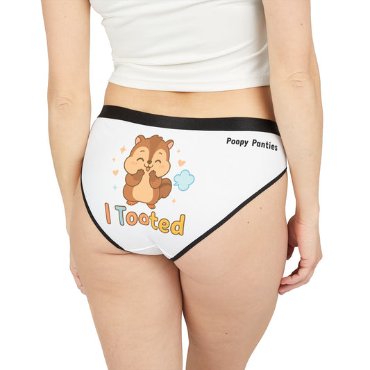Funny Animal Underwear – Farting Chipmunk Panties for Women | TOOTING CHIPMUNK Panties