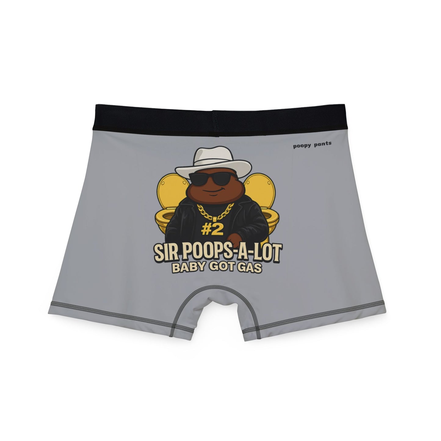 Funny Men's Boxers, Sir Poops-A-Lot Boxers, Baby Got Gas, Humor Underwear for Men, Gifts for Him, Novelty Boxers, Comfortable AOP Boxer Shorts