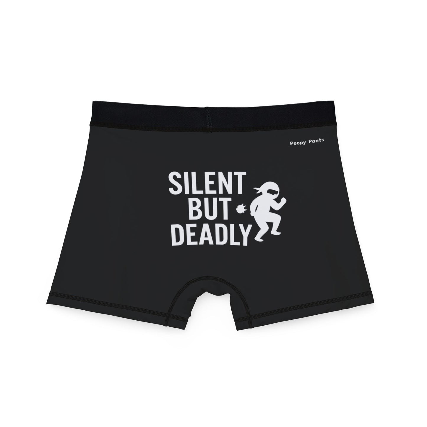 Funny Ninja Underwear for Men – Silent But Deadly Stealth Boxer Briefs in Black Men's Ninja Briefs - SILENT BUT DEADLY