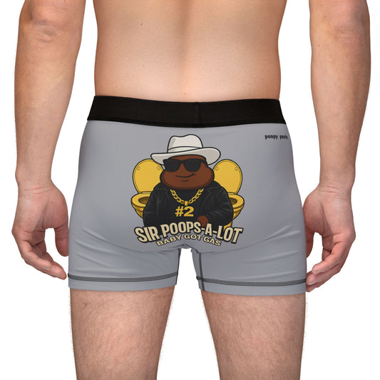 Funny Men's Boxers, Sir Poops-A-Lot Boxers, Baby Got Gas, Humor Underwear for Men, Gifts for Him, Novelty Boxers, Comfortable AOP Boxer Shorts
