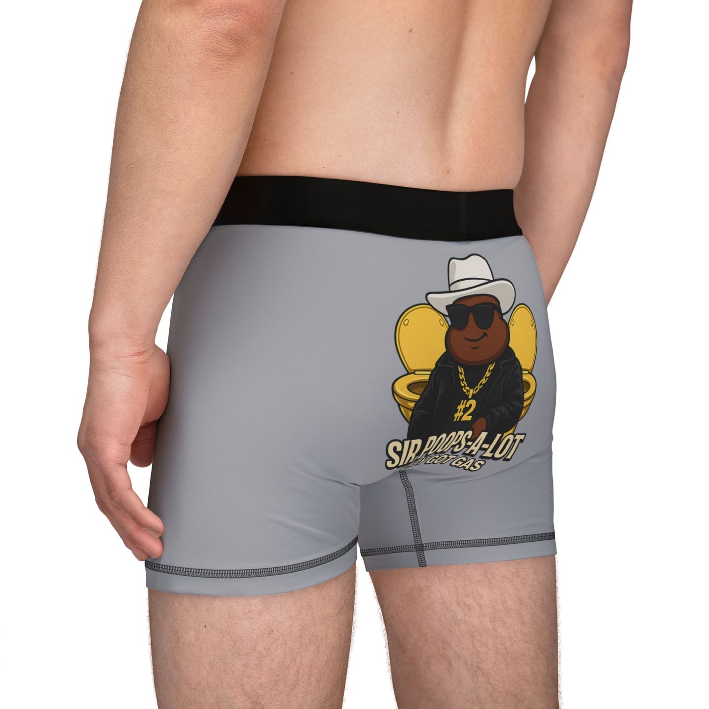 Funny Men's Boxers, Sir Poops-A-Lot Boxers, Baby Got Gas, Humor Underwear for Men, Gifts for Him, Novelty Boxers, Comfortable AOP Boxer Shorts