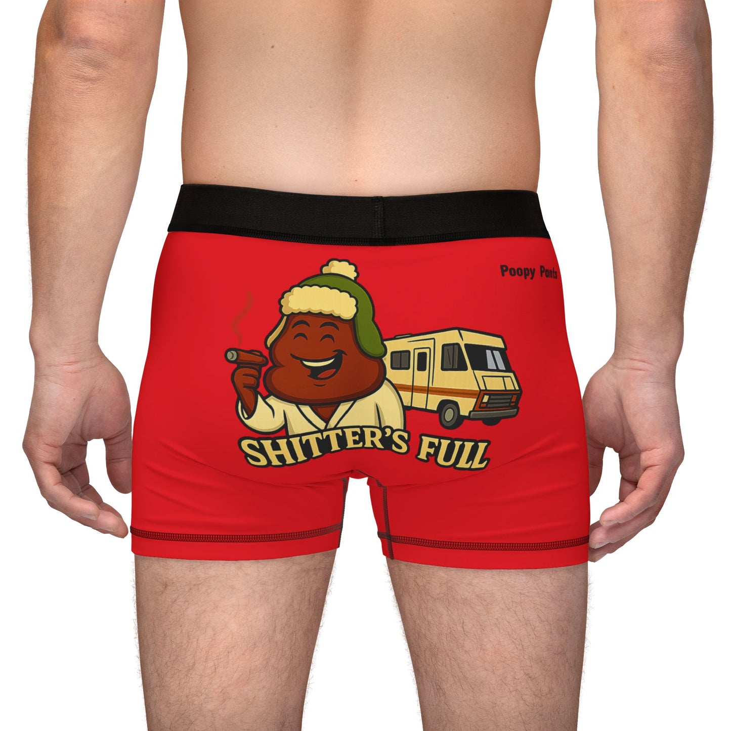 Funny 'Shitter's Full' Novelty Men's Boxers — RV Christmas Vacation Gift