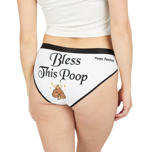 Funny Spiritual Poop Underwear – BLESS THIS POOP Sacred Skivvies for Women