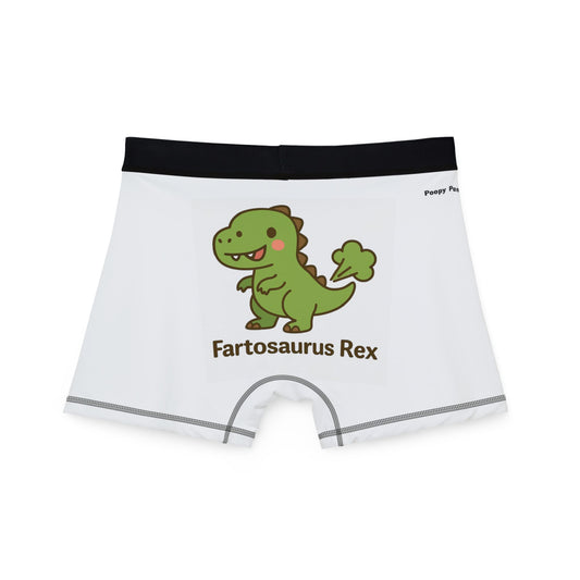 Funny Dinosaur Boxer Briefs for Men – Fart Joke Underwear with T-Rex Design | Men's FARTOSAURUS REX Boxer Briefs
