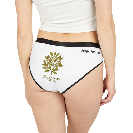 Funny Plant Underwear – Dingleberry Poop Joke Panties with Vintage Botanical Art | DINGLEBERRY BUSH Panties