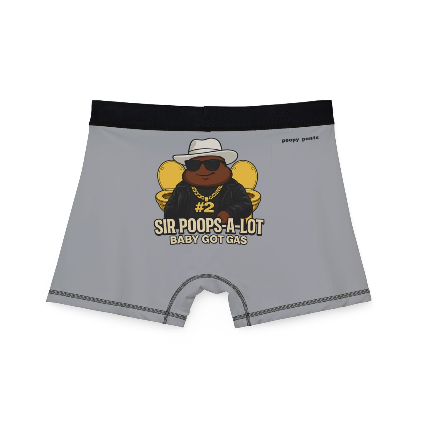 Funny Men's Boxers, Sir Poops-A-Lot Boxers, Baby Got Gas, Humor Underwear for Men, Gifts for Him, Novelty Boxers, Comfortable AOP Boxer Shorts