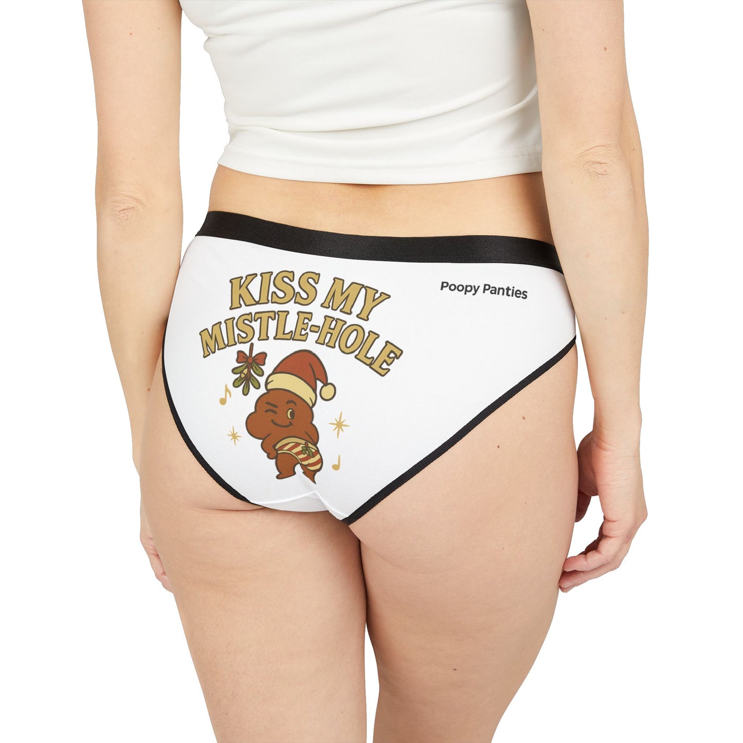 Kiss My Mistle-Hole Women's Holiday Bikini Underwear