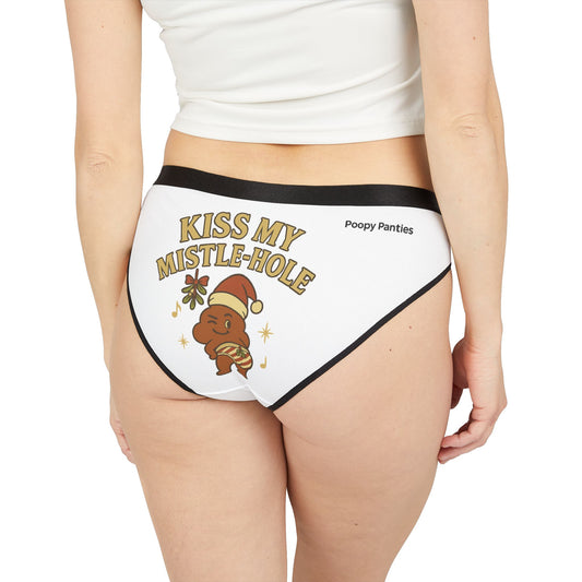 Kiss My Mistle-Hole Women's Holiday Bikini Underwear