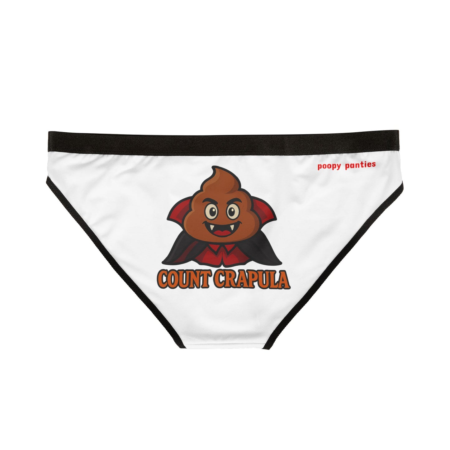 Count Crapula Women's Underwear - Fun & Whimsical AOP Panties, Gift for Fun-Loving Women, Halloween, Novelty Lingerie