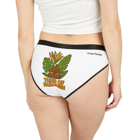 Funny Women's Underwear, TURD OF PARADISE, Fun Cheeky Briefs, Gift for Her, Quirky Loungewear, Unique Underwear, Playful Everyday Wear